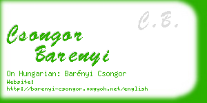 csongor barenyi business card